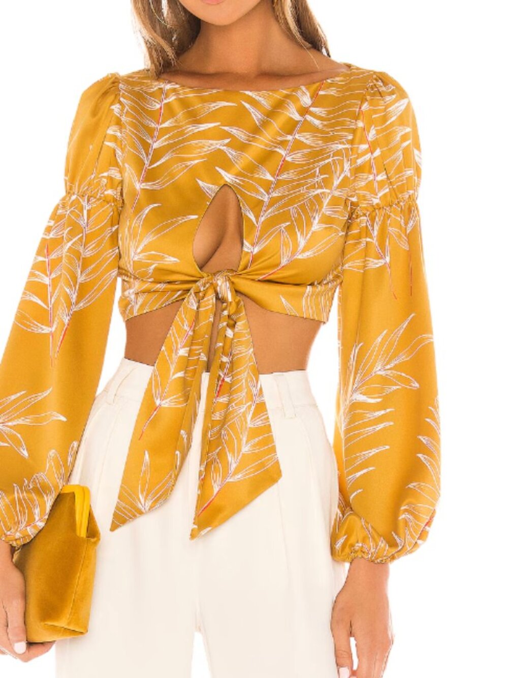 Camila Coelho Marcia Top Yellow